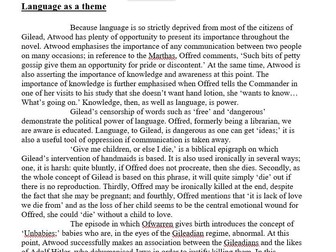 The Handmaid's Tale Revision Booklet