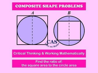 Area of Composite Shape-Critical thinking Activity-Math Challenge 2