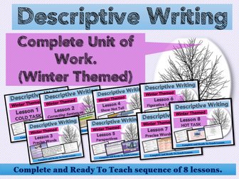 Descriptive Writing Scheme Of Work (Winter)  Upper KS2/KS3