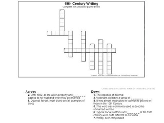 Features of 19th Century writing Starter/homework task