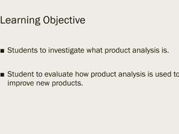 Product Analysis