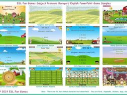 Subject Pronouns Barnyard English PowerPoint Game