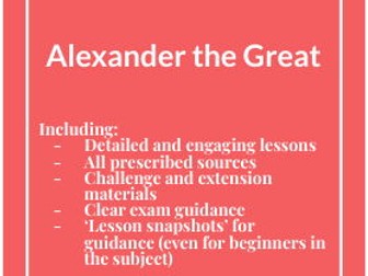 Ancient History - Alexander the Great unit