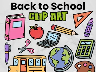 Welcome Back to School Clipart | Commercial Use Graphics for Teachers, TPT & TES Sellers