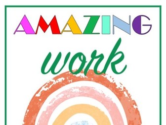 'Amazing Work Coming Soon' - Green Poster