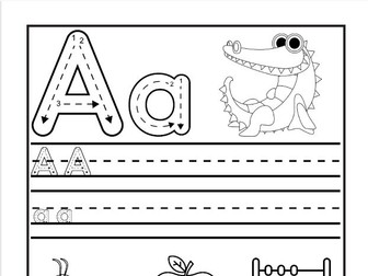 A to Z Colouring & Writing Sheets/Book