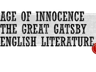 A level English - Age of Innocence and The Great Gatsby Comparison and detailed Essay plans