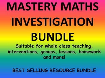 MATHS MASTERY INVESTIGATION RESOURCES