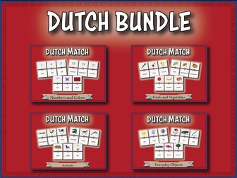 Dutch Vocabulary Match Bundle