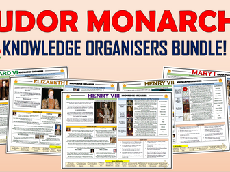 Tudor Monarchs - Knowledge Organisers Bundle!