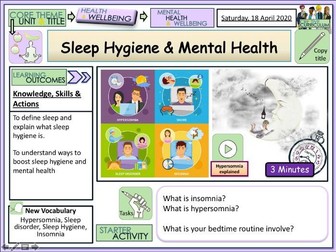 Sleep Hygiene + Mental Health