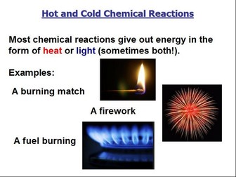 Introduction to exothermic and endothermic reactions
