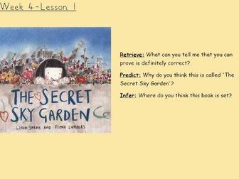 Y2 Whole Class Reading/Vipers- The Secret Sky Garden