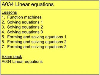 A034 Linear equations