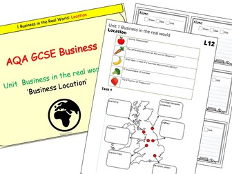 GCSE AQA Business Location - Complete lesson pack