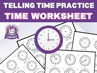 Telling Time Worksheets (Digital & Analog): Math Activities Skills Boost