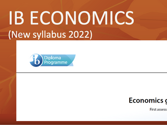 IB Economics (new syllabus 2022) IA guide