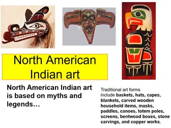 North American Indian art, 12 lesson, 1 term project