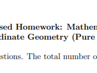 Edexcel Pure 1 Chapter 13 Part 1/2 Homework - Basic Integration