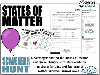States of Matter Scavenger Hunt