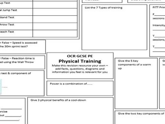 Physical Training Learning Mat