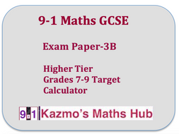9-1 GCSE Maths Exam Paper