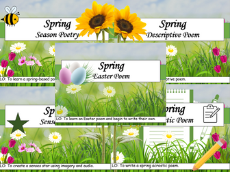 Writing - Spring Season Poetry Bundle - (KS1/Lower KS2)