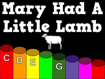 Mary Had A Little Lamb - Boomwhacker Video and Sheet Music