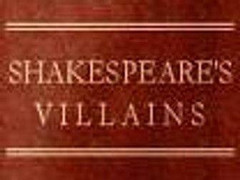 Year 9 Shakespeare Villains unit