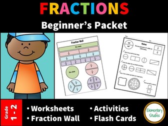 Fractions -  Worksheets and Activities Pack