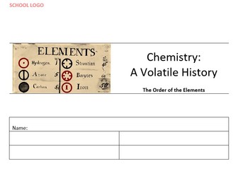 Worksheet "Chemistry: A Volatile History - The Order of the Elements"