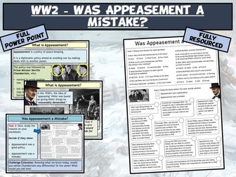 Was Appeasement a MIstake?
