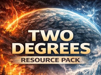 Two Degrees Novel Study | Character Cards, Vocabulary Posters & Classroom Display Pack (Grades 5–7)