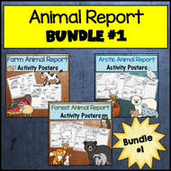 Animal Research Bundle #1: Forest, Arctic & Farm Animals