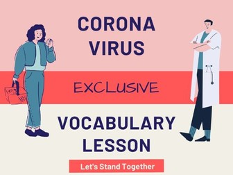 Corona virus and Distance learning 24 cards: COVID-19 Vocabulary Cards