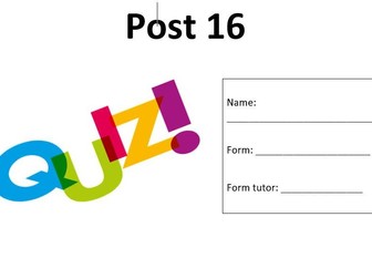 General knowledge mini quiz - PowerPoint and answer booklet - form time