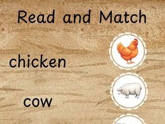 Farm - Read and Match