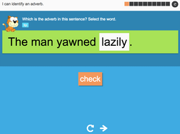 I can identify an adverb - Interactive Activity - Year 2 Spag