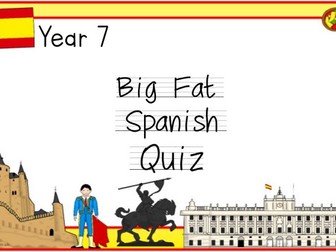 Year 7 Spanish revision quiz