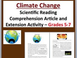 Climate Change - Science Reading Article - Grades 5-7