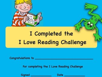 I love reading challenge