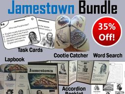 Jamestown Task Cards and Activities Bundle