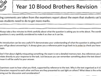 Blood Brothers Tutor Time Revision (pt 1)