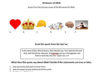 Eduqas Religious Studies GCSE Islam Differentiated Revision Booklet