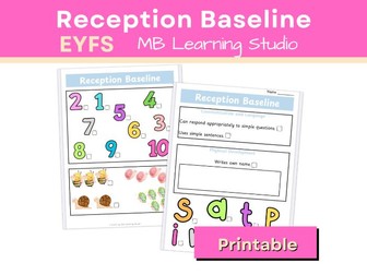 Reception Baseline Assessment | EYFS