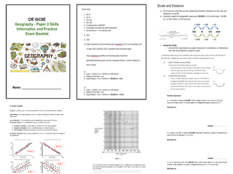 CIE/AQA GEOGRAPHY SKILLS BOOKLET WITH PRACTICE QUESTIONS WITH ANSWERS