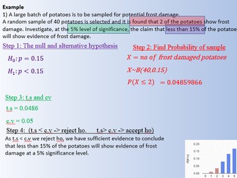 Edexcel Statistics: :Binomial distribution, probabilities and hypothesis testing with Casio FX-CG50