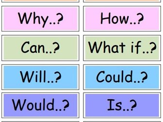 General set of question cards