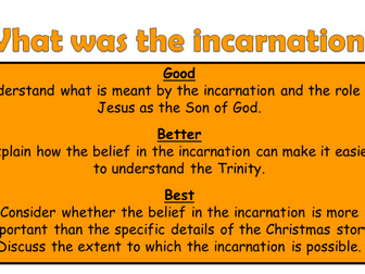 AQA A Christianity Beliefs and Teachings Lesson 4 - The Incarnation