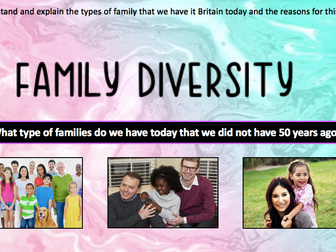 GCSE Sociology [eduqas/ WJEC]- Family diversity.